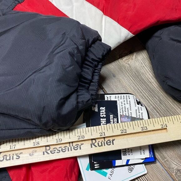 NWT Vintage 90's Starter Chicago Bulls NBA Pullover Puffer Jacket, Size Large - Picture 12 of 16